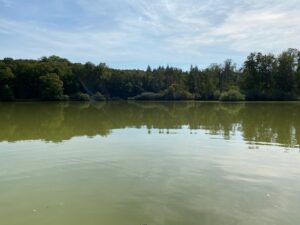 Wolfsee mit blauen Himmel